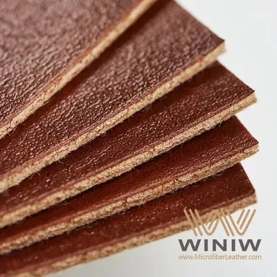 Micro Fiber Polyurethane Leather Vegan Leather Fabric Labels Making Material